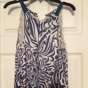 Ann Taylor Blue & White  Top